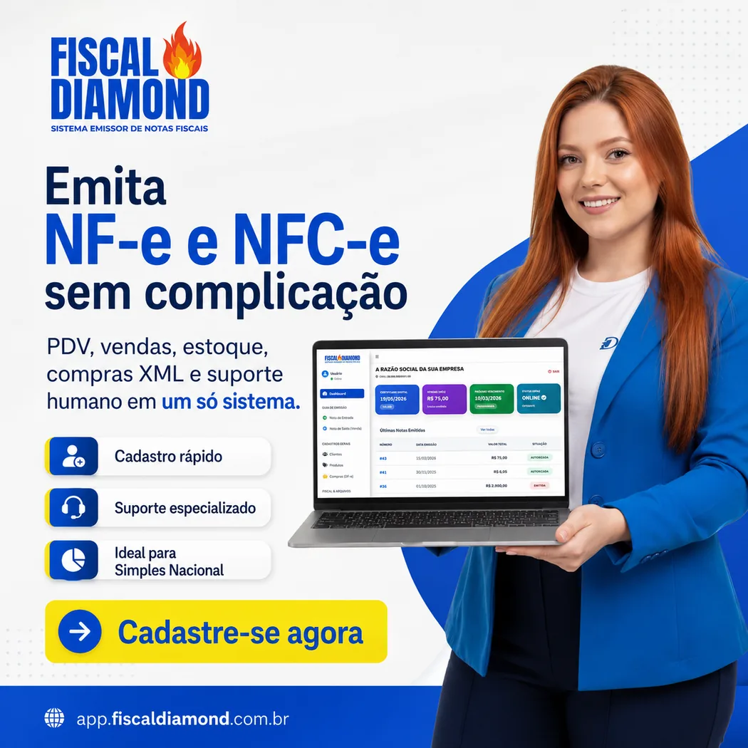 Fiscal Diamond emissão de NF-e e NFC-e